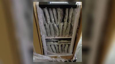 PHOTOS: Over 400 pounds of marijuana found concealed in dehumidifier shipment in Cincinnati