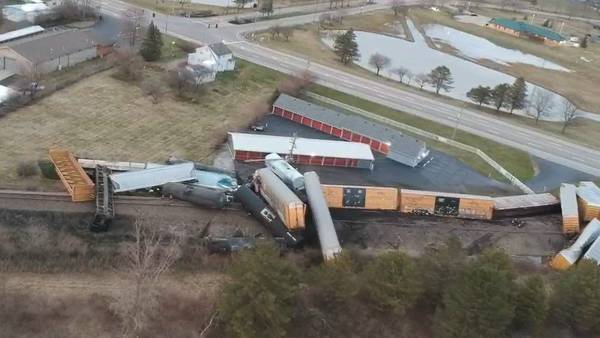 Ohio Senator visits Clark County train derailment site, calls for passage of railway safety bill