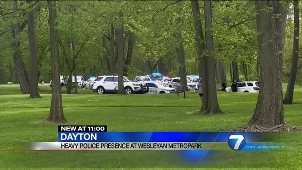 Large police presence at Wesleyan MetroPark in Dayton; Crews call for backup