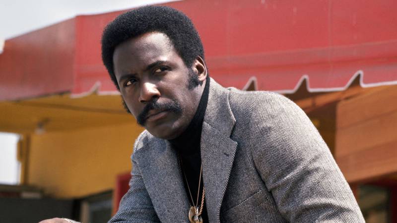The actor played detective John Shaft in the 1971 movie "Shaft" and its sequels.