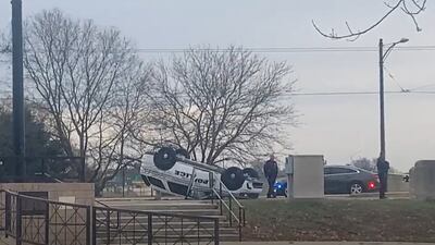 PHOTOS: Crash involving Dayton police cruiser 