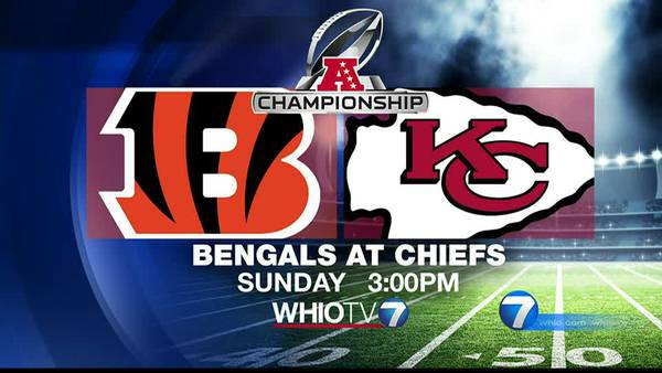 AFC Championship game between Cincinnati Bengals, Kansas City Chiefs to air on WHIO-TV Sunday