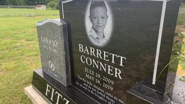 Headstone installed for Clark County boy who died from cancer after legal battle with cemetery