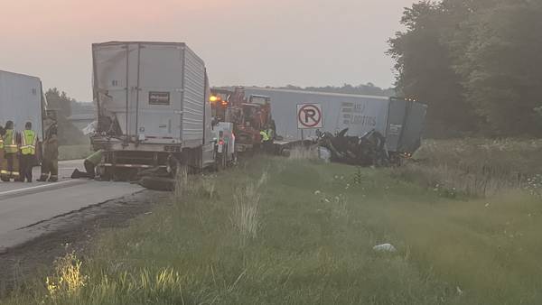 PHOTOS: 1 hospitalized after semi crash on EB I-70 in Preble County