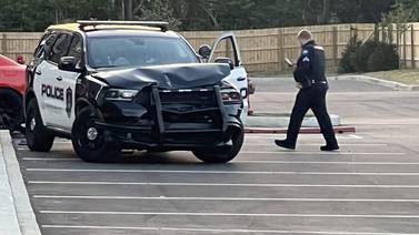 PHOTOS: Officer hospitalized after police cruiser hit by stolen car in Huber Heights 