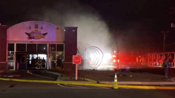 PHOTOS: Several crews are on scene of a fire at a business on Airway Drive in Riverside