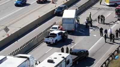 PHOTOS: Numerous injuries reported, lengthy closure expected after crash on SB I-75