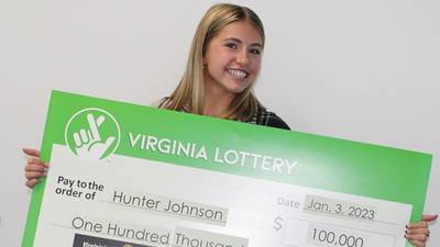 College student wins $100K in Virginia Lottery raffle
