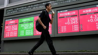Stock market today: With US markets closed, Asian shares slip and European shares gain