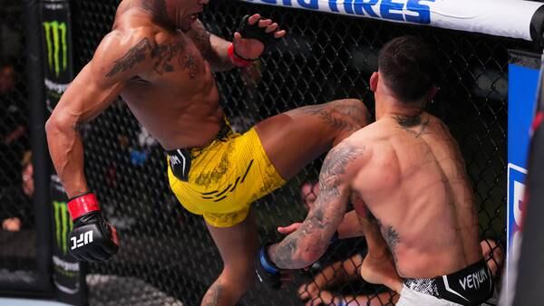 UFC Vegas 87: Vinicius Oliveira makes case for KO of the Year with stunning flying knee