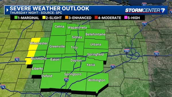 TIMING: Chance for strong to severe storms with damaging winds, heavy rain tonight 