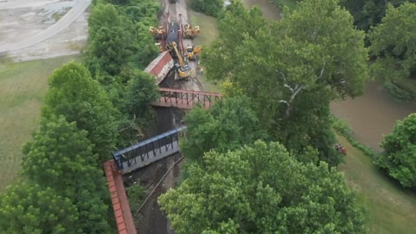 PHOTOS: Train carrying hazardous materials derails in Springfield