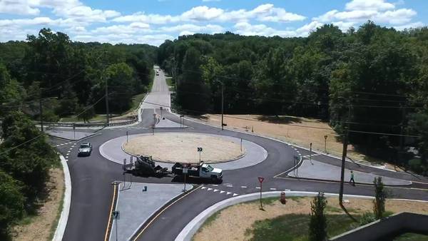 Roundabout at busy Washington Twp. intersection now open to traffic