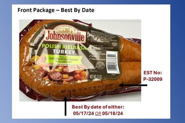 Recall alert: 35K pounds of Johnsonville turkey kielbasa recalled