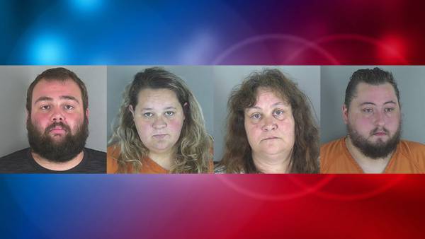 Four arrested on child abuse charges accused of using makeup, temporary tattoos to cover bruising