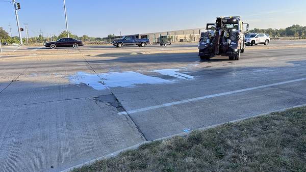 PHOTOS: Crash causes fuel spill on US-35 in Montgomery County