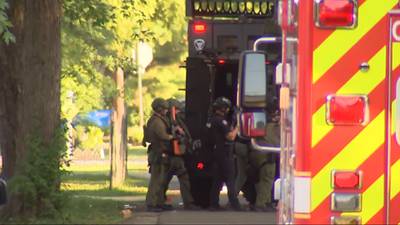 PHOTOS: Man barricaded in home fires shots at deputies; standoff underway