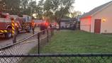 Detached garage collapses during fire in Dayton; No injuries reported