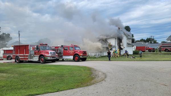 PHOTOS: Champaign County House Fire
