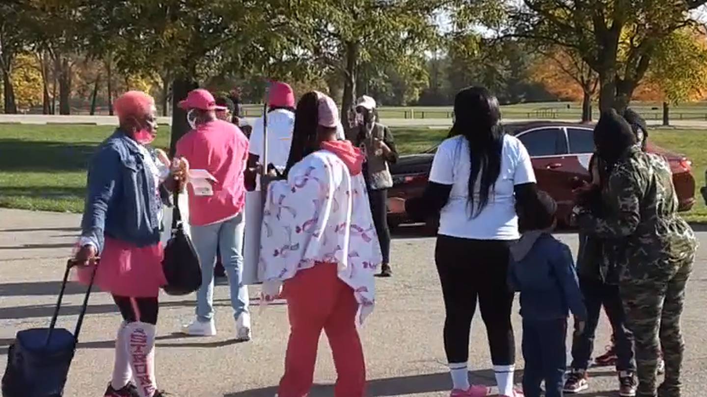 Group gathers in Dayton and holds Breast Cancer Walk Saturday morning