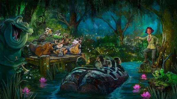 Disney unveils new scene for highly anticipated "The Princess and the Frog" attraction