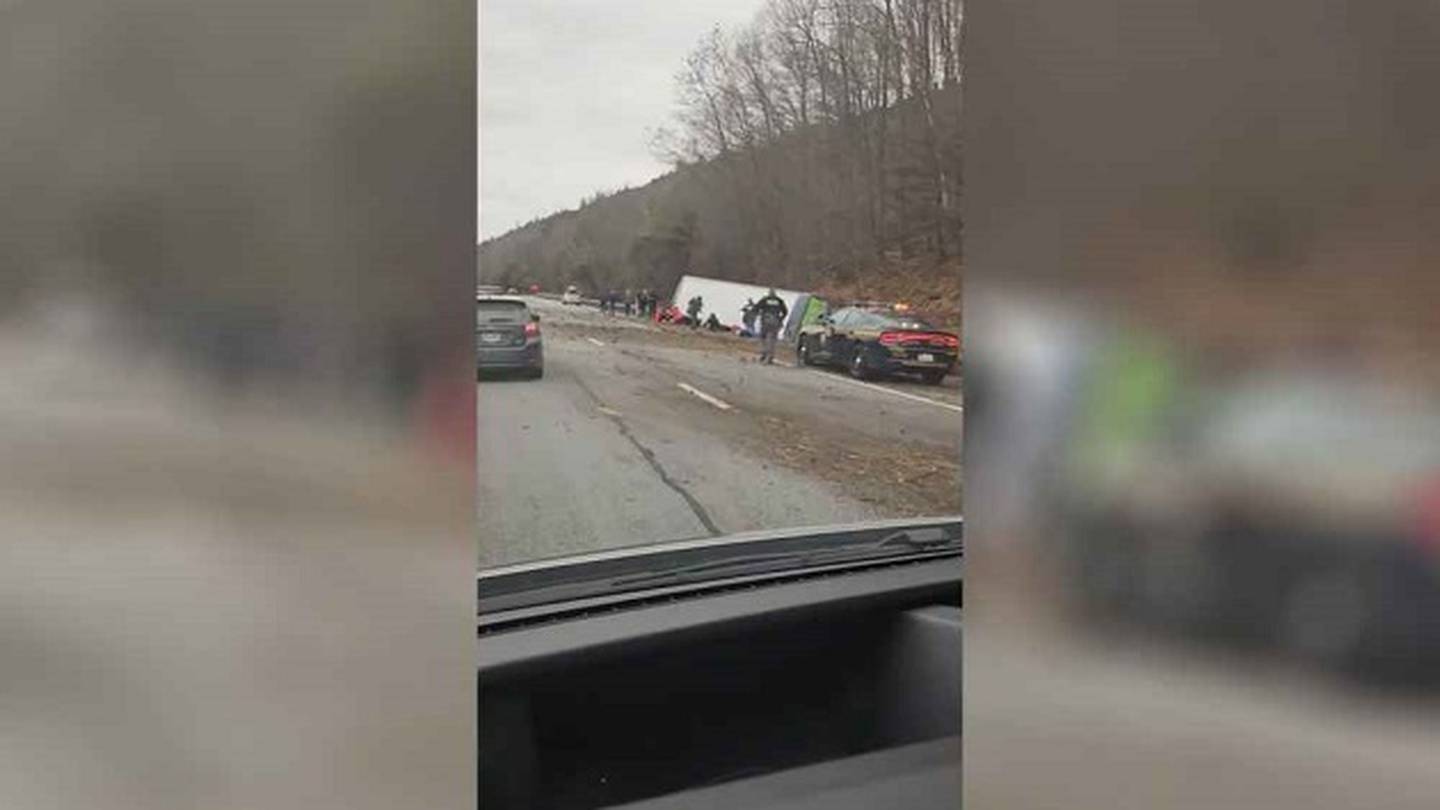 At least one dead, nearly two dozen injured after tour bus rolls over ...