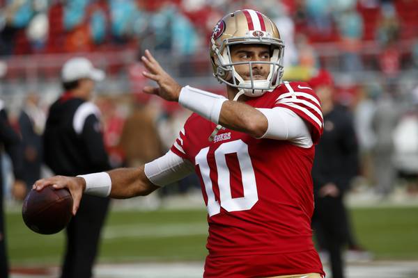 Report: 49ers QB Jimmy Garoppolo doesn't need foot surgery, Kyle Shanahan leaves door open for playoff return