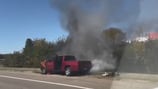 TRAFFIC ALERT: Truck fire causes lane closures on I-70 in Huber Heights