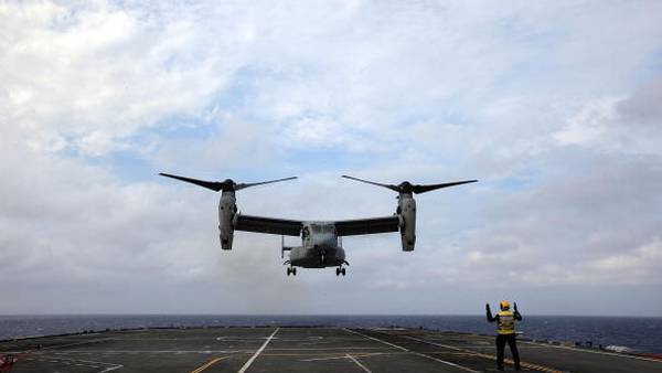 US military aircraft crashes in sea off Japan; at least one dead