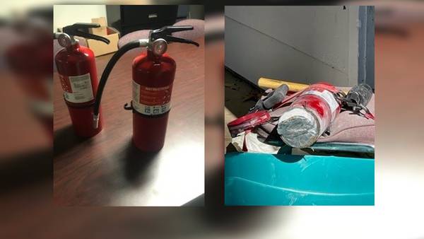 Police: 20 pounds of fentanyl found hidden in fire extinguishers during traffic stop