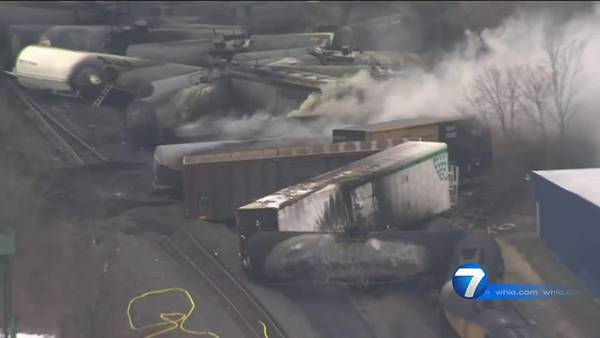 NE Ohio Train Derailment: Massive explosion at start of controlled release of chemicals