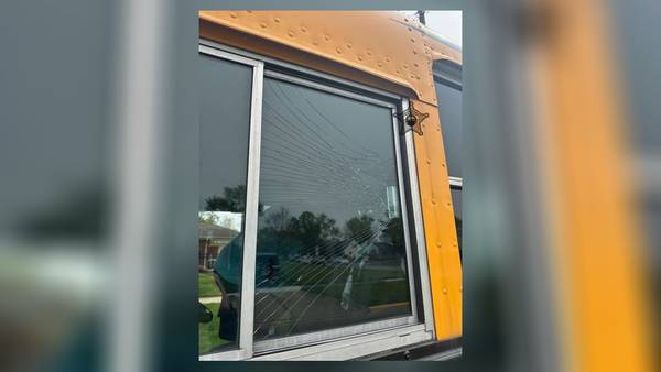 Man allegedly punches window of Ohio school bus full of children 