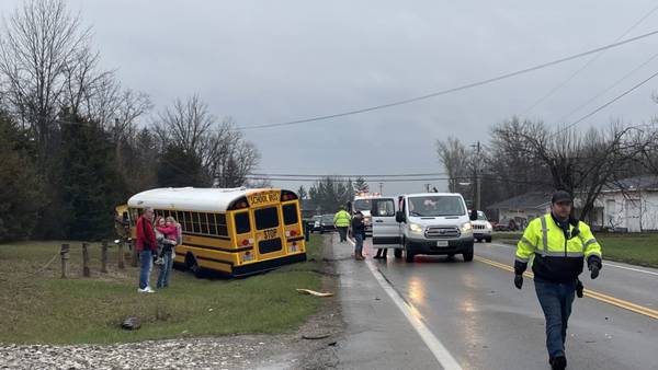 PHOTOS: Deputies respond to school bus crash in Preble County