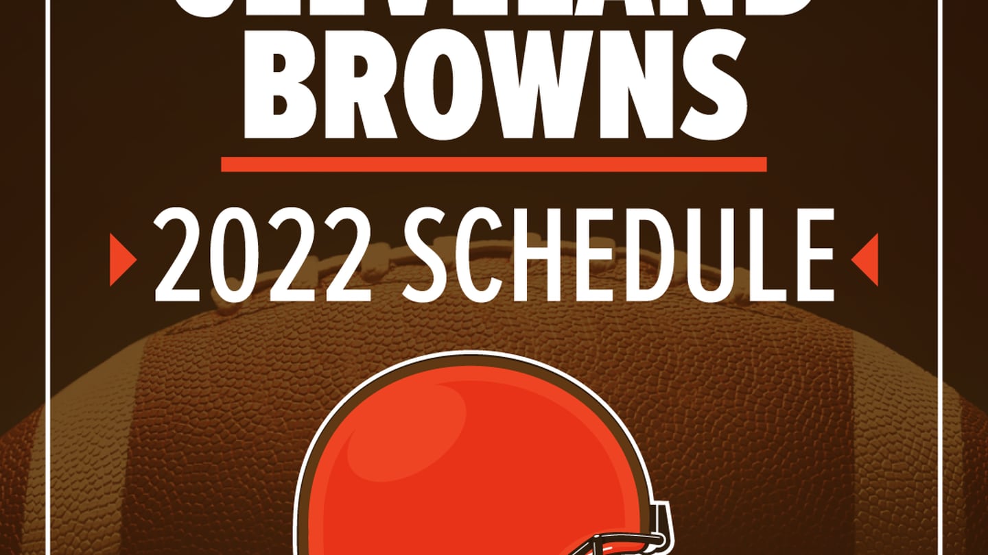 cleveland browns regular season schedule 2022