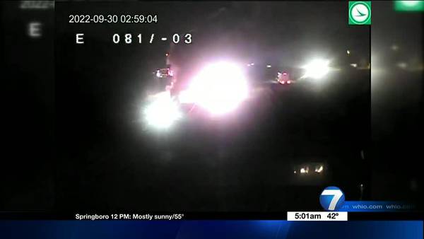 Semi fire causes restriction on WB-70 in Clayton