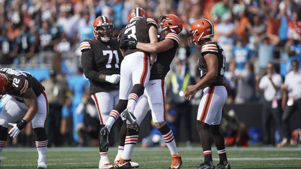 Browns open 2022 season with thrilling last second win at Carolina