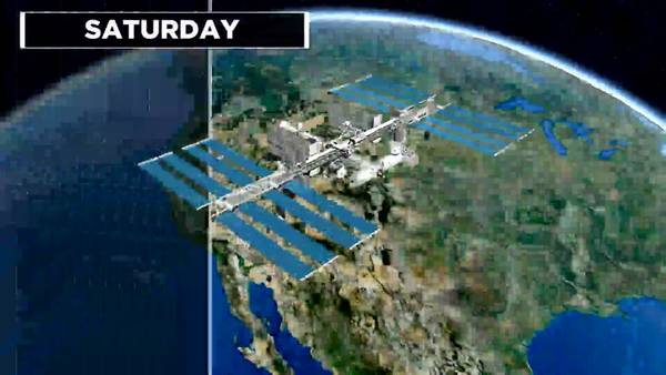 Look for the International Space Station this Weekend