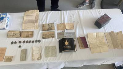 PHOTOS: 118-year-old time capsule found in Ohio fire station 