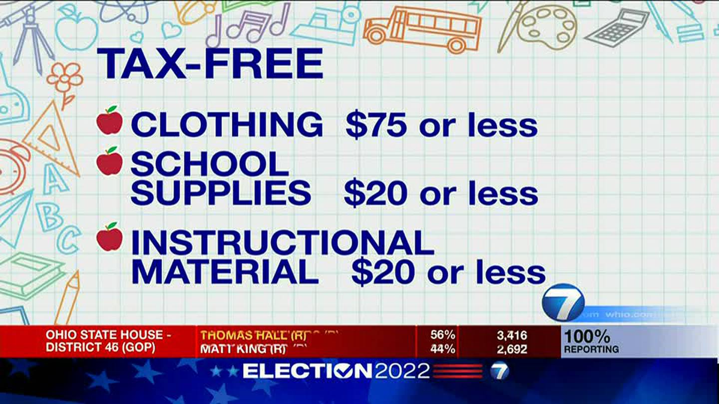 Back to School ‘Tax Free Weekend,’ for school supplies WHIO TV 7 and