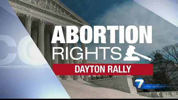 Demonstrators rally in Dayton to voice support for abortion rights