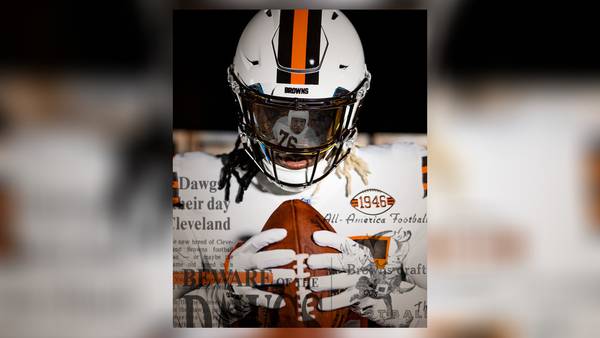 ‘Taking it back to how it all began;’ Browns unveil white alternate throwback helmets 