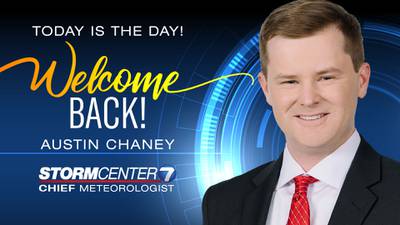 Austin Chaney returns to WHIO-TV as Chief Meteorologist
