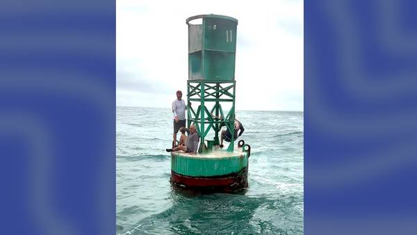 Oh, buoy: Coast Guard rescues 3 men after boat takes on water in Tampa Bay