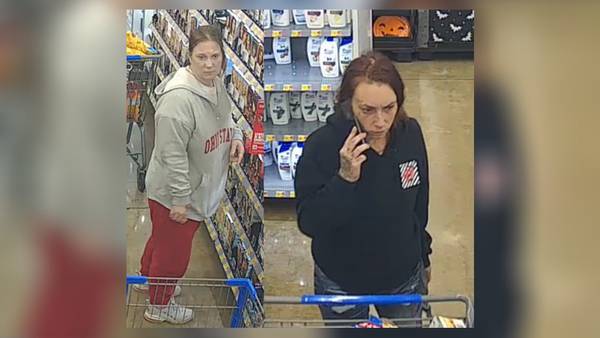 Do you recognize them? Police looking for 2 suspects accused of stealing items from Walmart