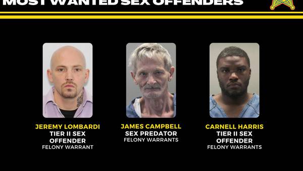 Montgomery County Sheriff’s Office seeks information on whereabouts of three wanted sex offenders
