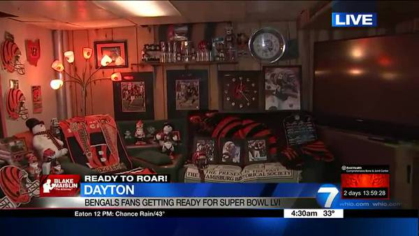 Bengals superfan shows off their decked out man cave