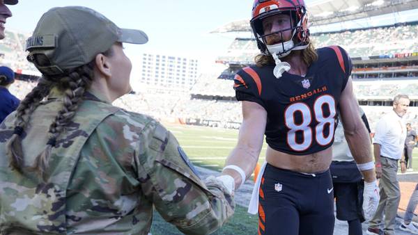 Bengals tight end Hayden Hurst finalist for NFL’s Salute to Service Award