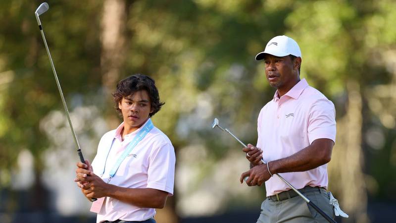 Charlie and Tiger Woods