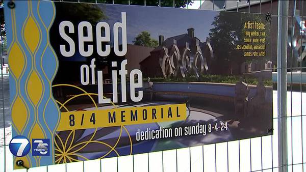 ‘Beautiful work of art;’ Oregon District Shooting memorial nearing completion