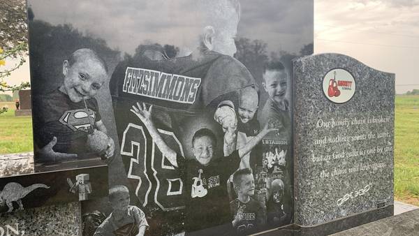 PHOTOS: Headstone for Barrett Fitzsimmons installed after legal battle with cemetery
